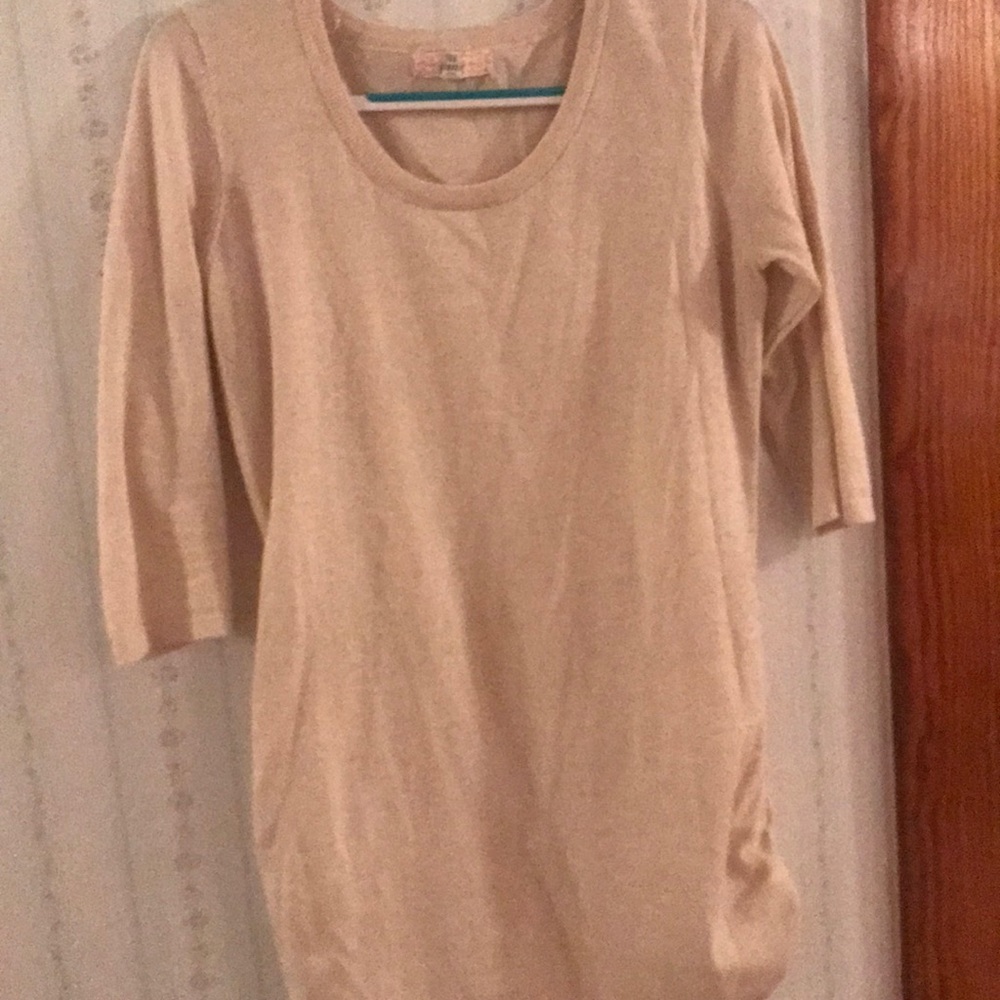 Cream colored tunic top